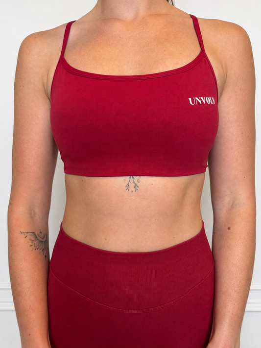 UNVØLV Sports Bra – NOIR RED