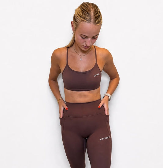 UNVØLV leggings - COMFY BROWN